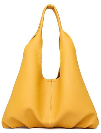 Leder Handtasche Tote Bag Schultertasche Damen 2-in-1 Design Große Shopper Arbeitstasche mit abnehmbarem Geldbeutel Elegante Ledertasche für Alltag Büro Reise