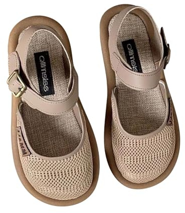 promenadsandaler dam - kilsandaler dam sommar basketter trendig sko andningsbar fritidssko utomhusskor dra på flip-flops spänne rem sko slip on sko, kaki, 39 EU