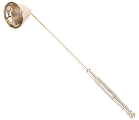 VICASKY Kerzenlöscher aus Goldenem Eisen Dochtschneider und Dochtlöscher für Teelichter Sauberes Auslöschen Langlebiges Kerzenzubehör für Schlafzimmer und Zuhause Verhindert Rußbildung