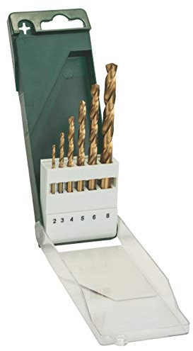 Bosch 2 609 255 113 - Juego de 6 piezas de brocas para metal HSS-TiN, DIN 338