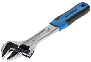 GEDORE Einmaulschlüssel verstellbar, Spannweite 36 mm (1.7/16 Zoll), Einstellskala, phosphatiert, Kunststoffgriff 60 S 12 JC