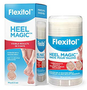 Flexitol Heel Magic For Dry Skin or Rough Heels with Shea Butter & Vitamin E, 2.5 Ounce