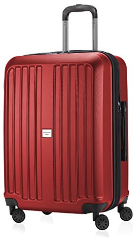 Hauptstadtkoffer - X-Berg - Hartschalen-Koffer Koffer Trolley Rollkoffer Reisekoffer, 4 Rollen, TSA, 75 cm, 90 Liter, Rot matt, 65 cm