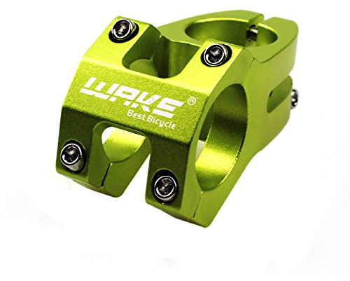 CYSKY Attacco Manubrio MTB 31,8 45mm in Lega di Alluminio Attacco Manubrio Corto per Bicicletta da Strada MTB BMX (verde)