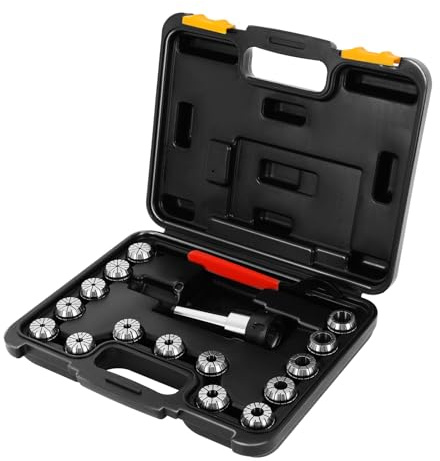 WUPYI2018 Jeu de 15 pinces de serrage ER32 - 3-20 mm - Precision MT3 ER32 M12 - Mandrin de serrage - Pour fraiseuses industrielles.
