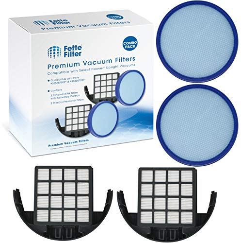 Fette Filter - Filter Sets Compatible with Hoover Windtunnel Models UH72630PC, UH72635, UH72600W, UH72630, UH72615, UH72600, UH70831, UH72630 Part # 304087001 & 305687002 (2Sets)