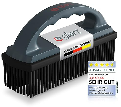 Glart 45THB Premium Spazzola per Cani, Spazzola per Pelo di Animali, Rimuove Pelo e Sporcizia da Tutti i Sedili Auto, Rivestimenti, Moquette, Antracite/Nero, per Auto, Casa, Ufficio