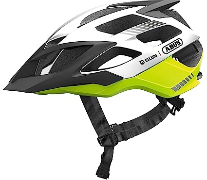 ABUS Montainbike-Helm Moventor Quin - Casque de vélo intelligent avec détection de collision et système d'alarme SOS - pour femmes et hommes