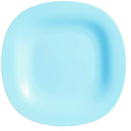 Luminarc Carine Square 18pc Opal Glass Dinner Set Dinnerware Tableware Plates (6X Dessert Plates, Turquoise)