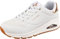Skechers Uno - Golden Air, Sneakers Donna, Bianco White Black Gold, 39 EU
