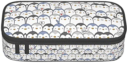 Italian Street Großes Federmäppchen für Mädchen und Jungen, ästhetisches Federmäppchen mit mehreren Fächern für Erwachsene, Büro-Organizer, praktisch für Kinder, Teenager, Frauen, Männer, Süßer