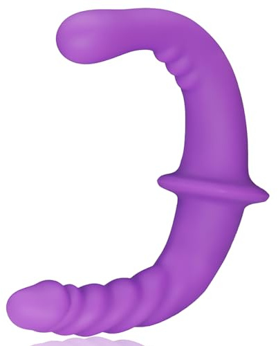 13 Inch Double Ended Dildos, Liquid Silicone Double Head Dildo Realistic G Spot Double Dong Penis Anal Vagina Prostate Massager with Two Different Head Side for Fetish Gay Lesbian