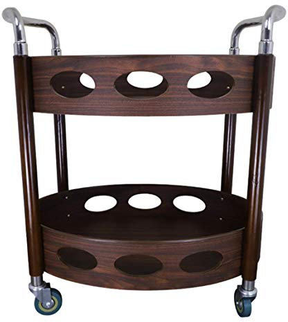 Suuim Servierwagen Küchenwagen Barwagen Cateringwagen mit Metallgriff Edelstahl Küchenaufbewahrungswagen Geeignet für Zuhause 800X470X770Mm