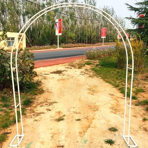 Gartenbogen aus Metall, strapazierfähiges Torbogen-Pergola-Spalier breit 120cm, 140cm, 180cm, 200cm, 240cm, 280cm, 350cm Laubenbogen-Stahlrahmen für Weinreben Kletterpflanzenstütze(300x220x40CM/9.8x7.