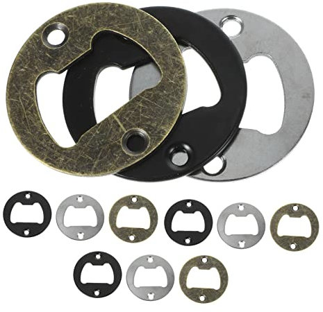 HAWILLOSCH 12stücke Teiliges Flaschenöffner Einsätze Zubehör Für Flaschenöffner Rohlinge Chrom Antikmessing Für Kreative Projekte Und Individuelle Designs