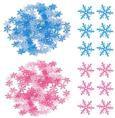 600 Piezas De Copos De Nieve Decorativos, Formas Delicadas De Copos De Nieve, Material De Tela, Fácil De Colocar, Mejoran La Atmósfera Festiva, Adecuados Para Decoración De Festivales Y Fiestas.