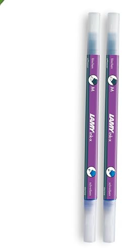 LAMY Ink-x Set of 2 Velvet Ink Erasers Plastic with Eraser Tip and Correction Tip Medium - Only for Erasing Royal Blue Ink