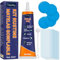 Tiepetly Kit di riparazione piscina per riparazioni gonfiabili veloci e facili, funziona con PVC, vinile e gomma, include patch e colla in PVC (60 ml)