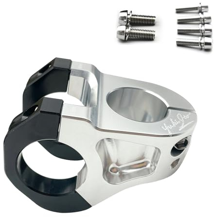 Gissroys Lega di Alluminio Manubrio Corto Mountain Bike Stelo Per Mountain Bike Equilibrato Biciclette Accessori Bicicletta Bicicletta Ciclo Accessori