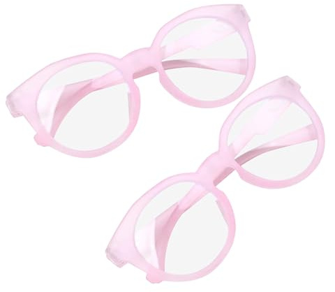 LALADEFIEE Lot de 2 Lunettes de Protection pour Garçon et Filles avec Filtre Anti-Lumière Bleue Monture Légère Rose Protection Oculaire pour Ordinateur et Téléphone pour Jeux Vidéo et