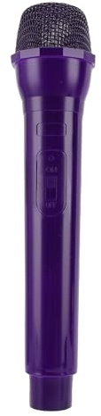Fabater Faux Microphone, Accessoire de Cosplay en ABS Réaliste, Léger et Portable, Accessoire de Performance sur Scène, Pratique de la Parole, Faux Micro pour la Prise de Photos, Jouet de (Violet
