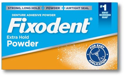 Fixodent Fixodent Denture Adhesive Powder Extra Hold, Extra Hold 2.7 Oz