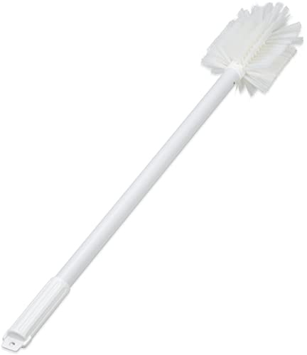 SPARTA Industial Tank Brush Pipe Brush, Drain Brush with Handle for Commercial Kitchens, Polyester Bristle, 30 Inches, White