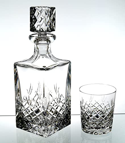 Bohemia Set di 6 bicchieri da whisky + caraffa in cristallo al piombo