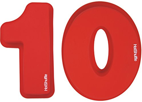 Large Silicone Number 10 Cake Tin Mould 10th Birthday Anniversary 1 0