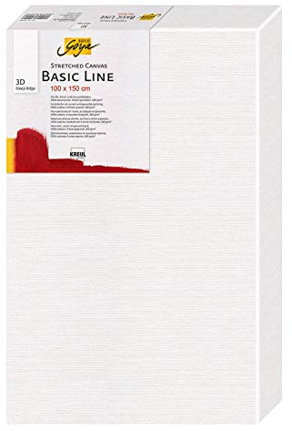 KREUL 64100150 - Solo Goya 3D Stretched Canvas Basic Line, Keilrahmen 100 x 150 cm, extra tief ca. 3,8 cm, 100 % Baumwolle 4 fach grundiert, ideal für Öl-, Acryl- und Gouachefarben