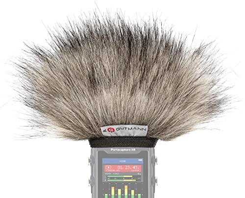 Gutmann Mikrofon Windschutz Fell für Tascam Portacapture X8 Premium Edition Lynx mit Innenfutter, Outdoor Handgefertigt in Deutschland
