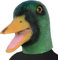 PARTYGEARS Halloween Green Duck Mask Latex Animal Full Head Mask for Adult Party Cosplay Fancy Dress Mask
