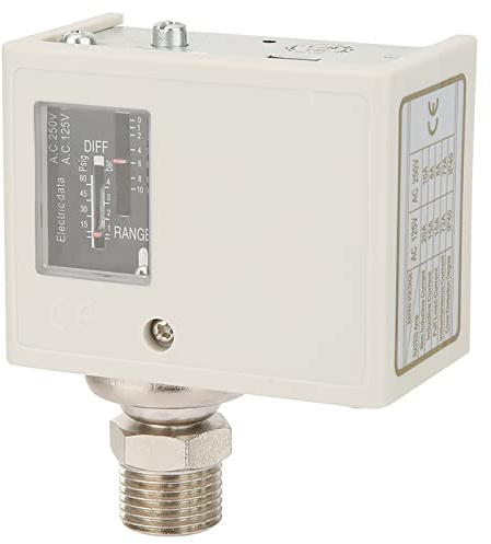 Öldruckschalter Wasserdruckschalter -Druckschalter Pumpendruckschalter, Elektronischer G1/2''-Druckregelschalter Luftwasserpumpe Kompressordruckregler