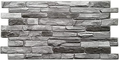 Grace Baltic – 3D Wall Panels for Interior Wall Decor Non-Adhesive Thin and Elastic PVC Wall Covering Panels for Home and Office… (20, Grey)