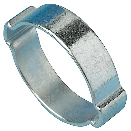 Boltza® 34 mm – 37 mm Doppelohr-O-Clips für Luft-, Wasser- und Kraftstoffschläuche – stabile Rohrschellen aus Baustahl mit Anti-Rost-Verzinkung, 40 Stück