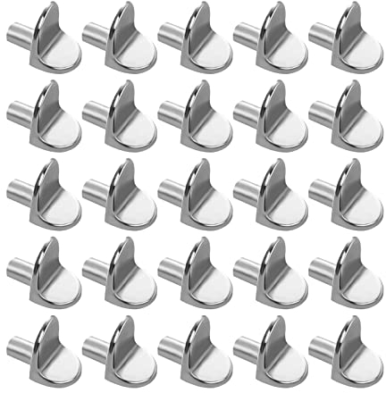 40 supporti per scaffali, per ripiani, 5 mm, a forma di L, supporto per scaffali, armadi, 40 pezzi