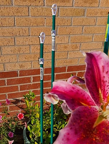 Cuerda de tendedero de metal galvanizado para interiores y exteriores, cuerda de tendedero de jardín extensible de 1,5 a 2,2 m, telescópica fuerte (2 unidades, cierre de mariposa)