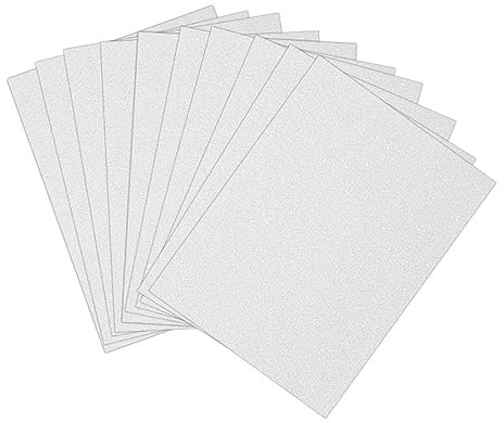 EXCEART Glitzerpapier A4 Bastelpapier 10 Blatt Silber Glitzerkarton Einseitig Funkeln Für Selbstgemacht Grußkarten Und Scrapbooking