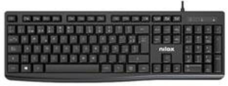 Teclado Nilox NXKBE000013 Negro QWERTY Español