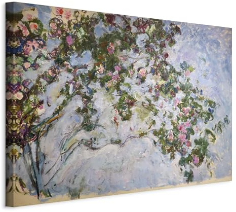 murando - Akustikbild Claude Monet 120x80 cm Vlies Leinwandbild 1 tlg Kunstdruck modern Wandbilder XXL Wanddekoration Design Kunst Wand Bild Natur Blumen Abstrakt l-G-10069-b-a