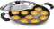 HIMANSH STORE Appam Pan with Lid Appam Maker 12 Cavity Appam Chatty Appam Pan Aluminium, Appam Kadai Non Stick with Lid, Grey