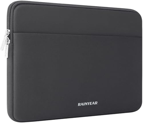 RAINYEAR Housse pour Ordinateur Portable de 13,3 à 14 Pouces, pour Chromebook Ultrabook et Notebook, Compatible avec Les MacBook Air 15 Pouces M5 A3448, M4 A3241, M3 A3114 et M2 A2941, Gris