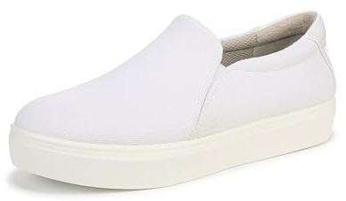 Dr. Scholl's Shoes Womens Madison Cloud Sneaker White Fabric 7.5 W