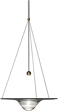 Lustre en verre à halo en forme de goutte d'eau avec soucoupe volante et éclairage à thème for bar et restaurant,Lampe suspendue