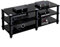 mobile stereo hi fi rack hifi Mobile Stereo HiFi, Supporto Multimediale Av A Doppia Larghezza - Display Per Intrattenimento Stereo/amplificatore/lettore DVD, Supporto TV Angolare(120x54cm/47.2x21.2in)