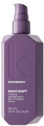 KEVIN.MURPHY NIGHT.SHIFT – Sérum capillaire léger de nuit – Soutient l'hydratation et la douceur – Traitement capillaire comprenant de l'acide hyaluronique et de la prune de Kakadu australienne – 100