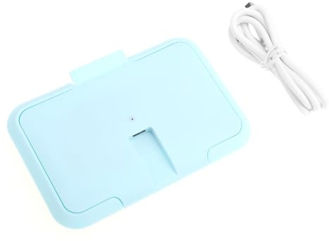 Hoement Scalda Salviette Umidificate Portatile con Temperatura Costante Riscaldatore per Salviette e Design Rapido e Mantiene Umidità Abs Blu