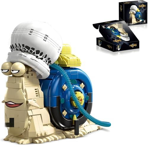 Ideas Tiere Bausteine Set, 701+ Teile Anime Schnecken Klemmbausteine Spielzeug Modell, Den Den Mushi Schnecken Insekten Bausteine Heimdeko, Geschenk für Anime Fans und Erwachsene