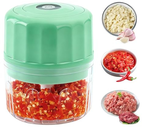 Djowyh Hachoir à Ail | Broyeur Portable Sans Fil | Hachoir Alimentaire Rechargeable par,Pour Hacher et Broyer le Gingembre, l'Oignon, les Noix, les Légumes, les Fruits et la Viande