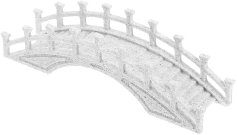 BESPORTBLE Miniaturbrücke aus Kunststoff Chinesische Bogenbrücke Kleine Gartenbrücke für Minigärten und Terrarien Realistische Mikro Gartendekoration Selbstgemacht Bonsai Zubehör